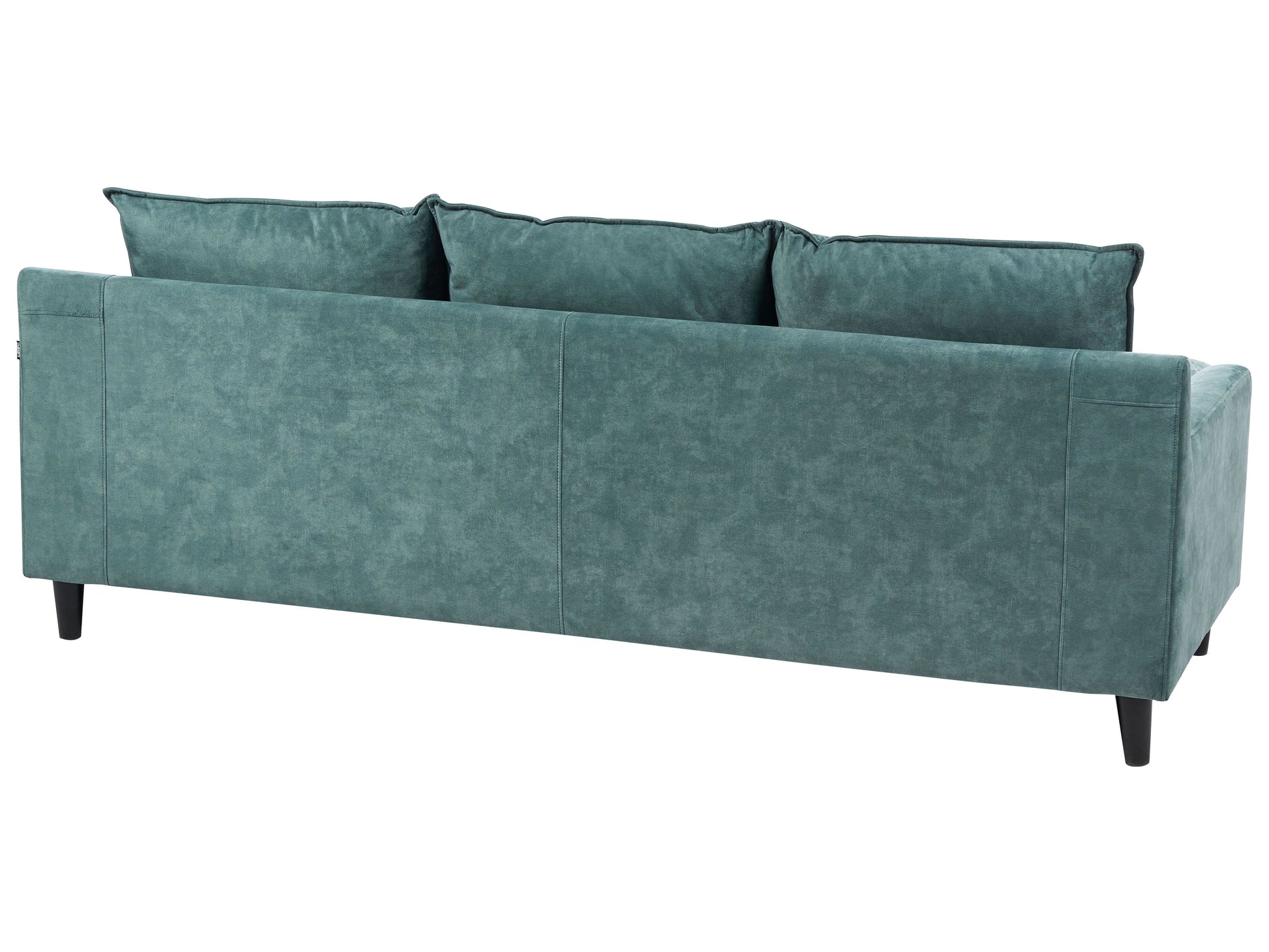  Corner Sofa 3 Seater ELVENES Velvet Teal Left Hand