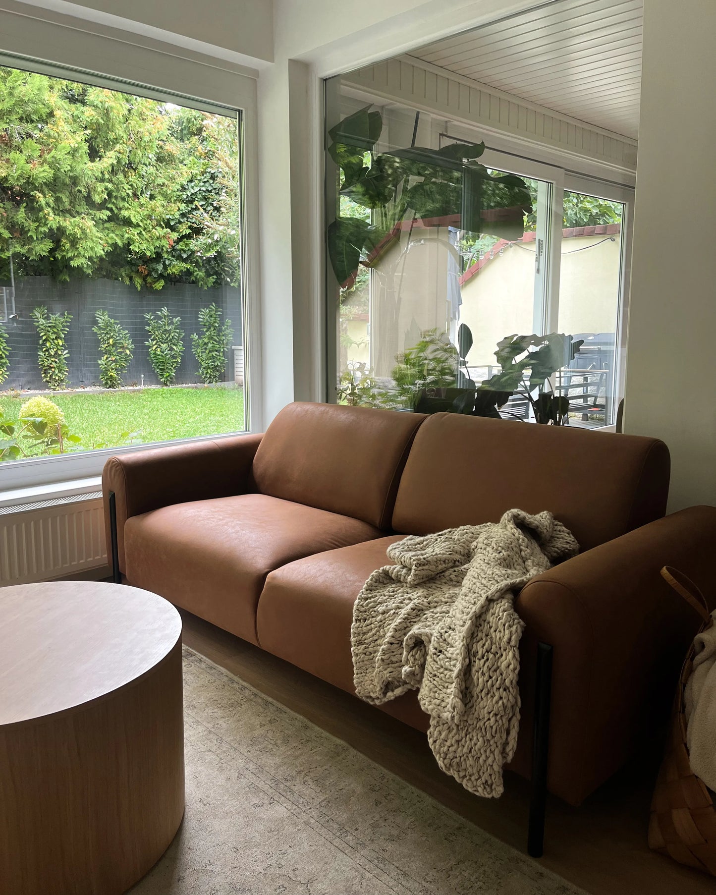  Sofa 3 Seater ASKIM Fabric Golden Brown