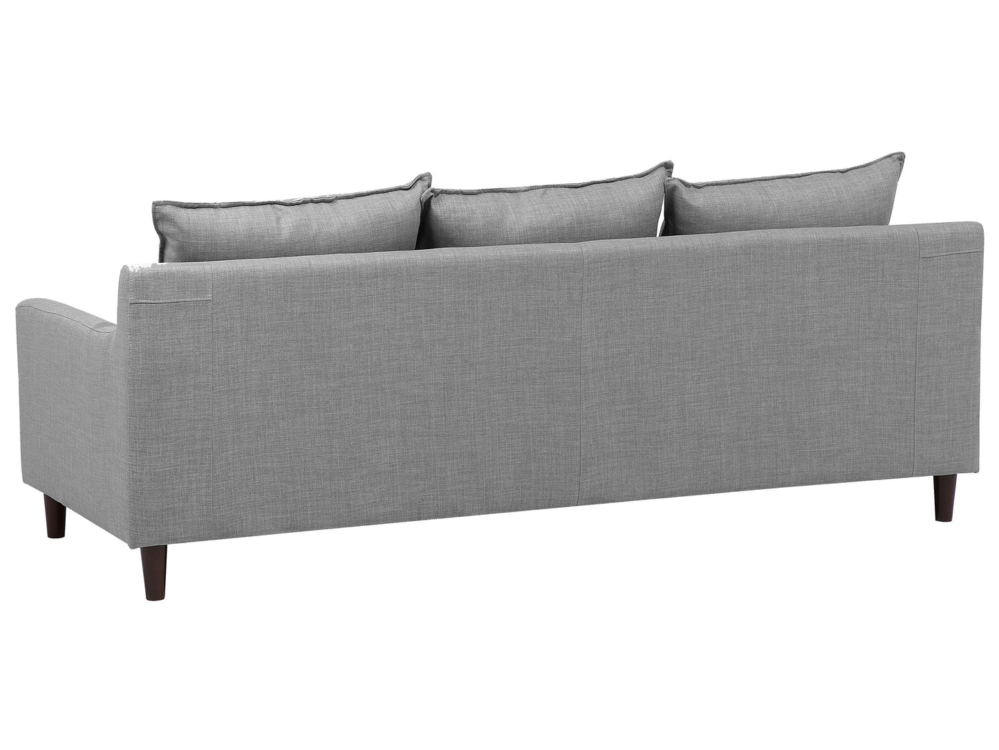  Corner Sofa 3 Seater ELVENES Fabric Light Grey Right Hand