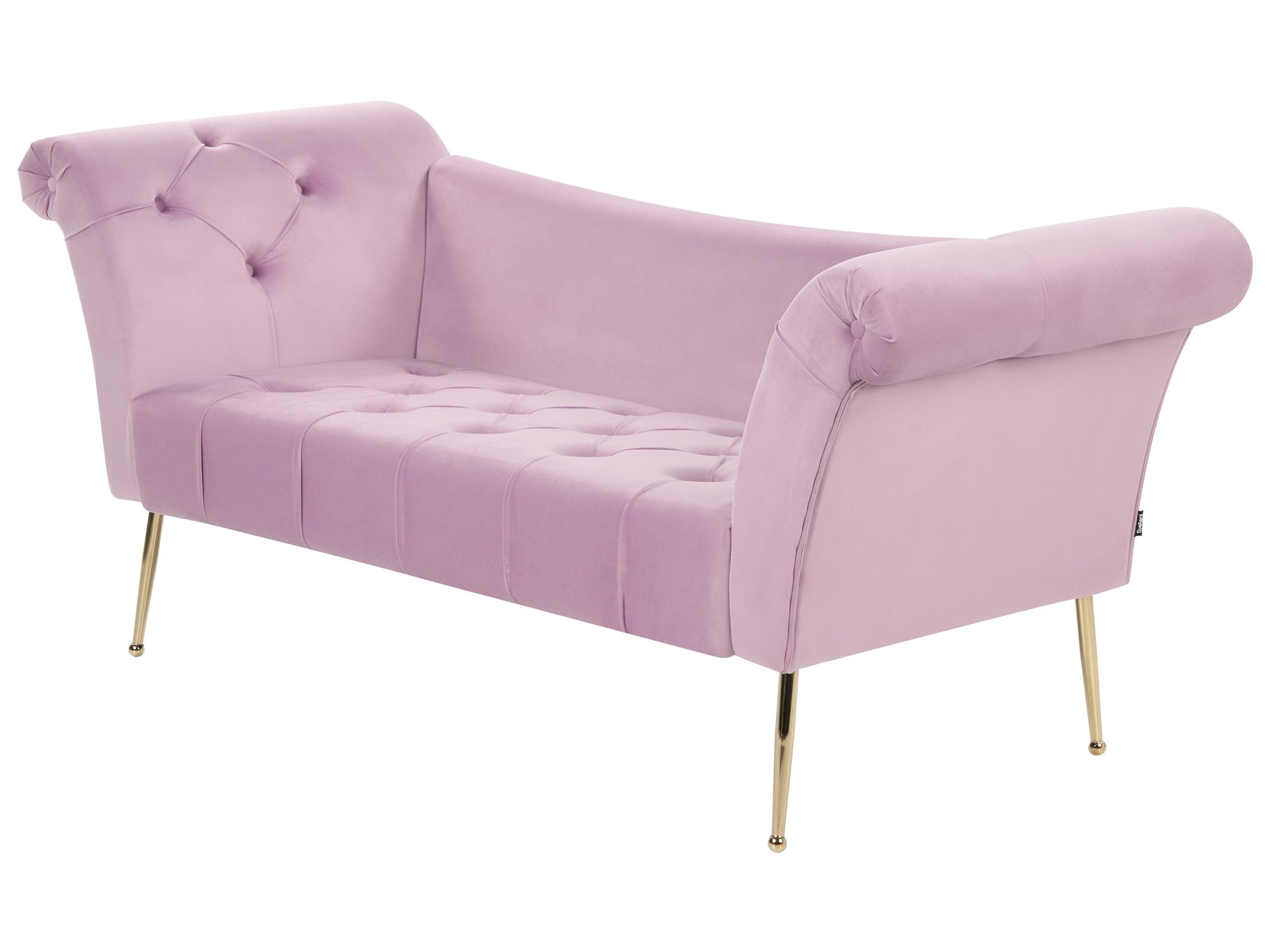  Chaise Longue NANTILLY Velvet Light Violet