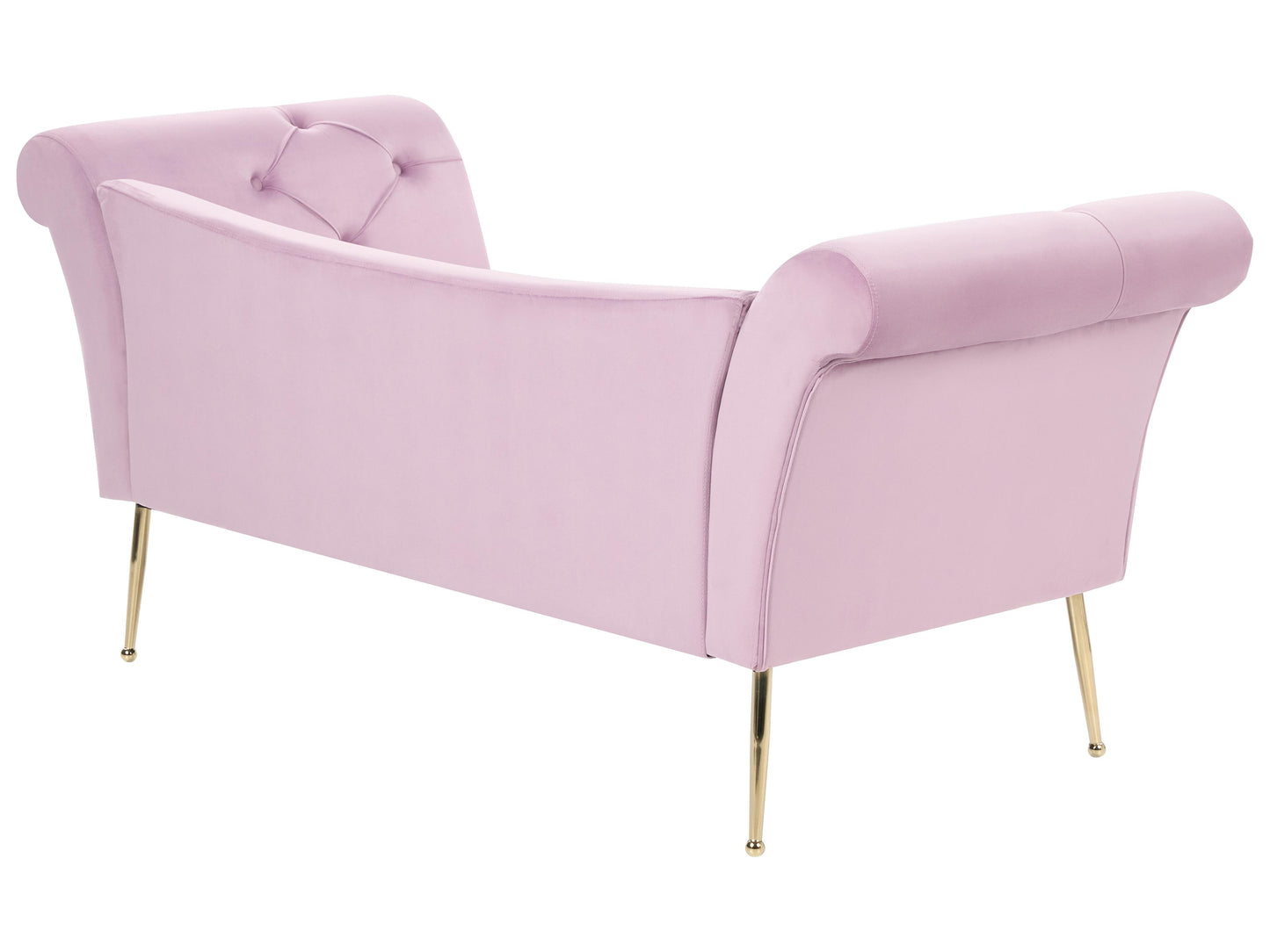 Chaise Longue NANTILLY Velvet Light Violet