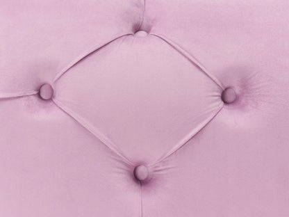 Chaise Longue NANTILLY Velvet Light Violet
