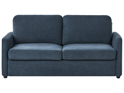  Sofa Bed 3 Seater BENNAS Fabric Blue