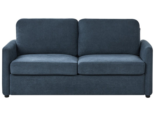  Sofa Bed 3 Seater BENNAS Fabric Blue
