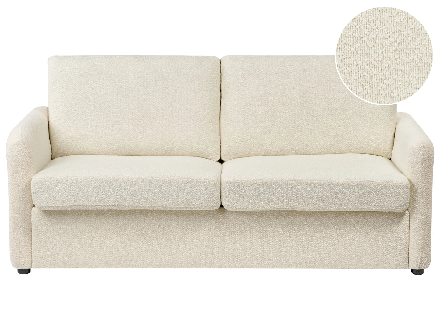  Sofa Bed 3 Seater BENNAS Boucle Light Beige