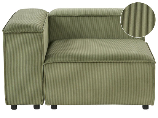  Corner Seat ARDAL Corduroy Green Right Hand