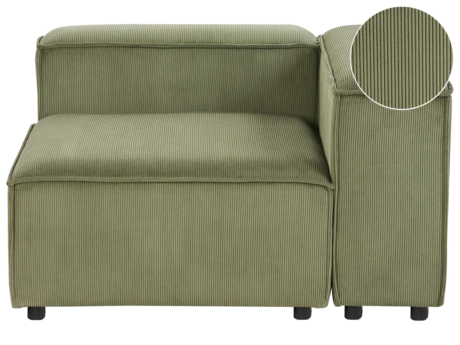  Corner Seat ARDAL Corduroy Green Left Hand
