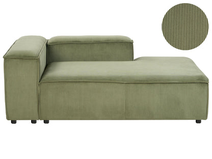  Left-Hand Chaise Lounge ARDAL Corduroy Green