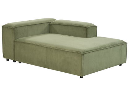  Left-Hand Chaise Lounge ARDAL Corduroy Green