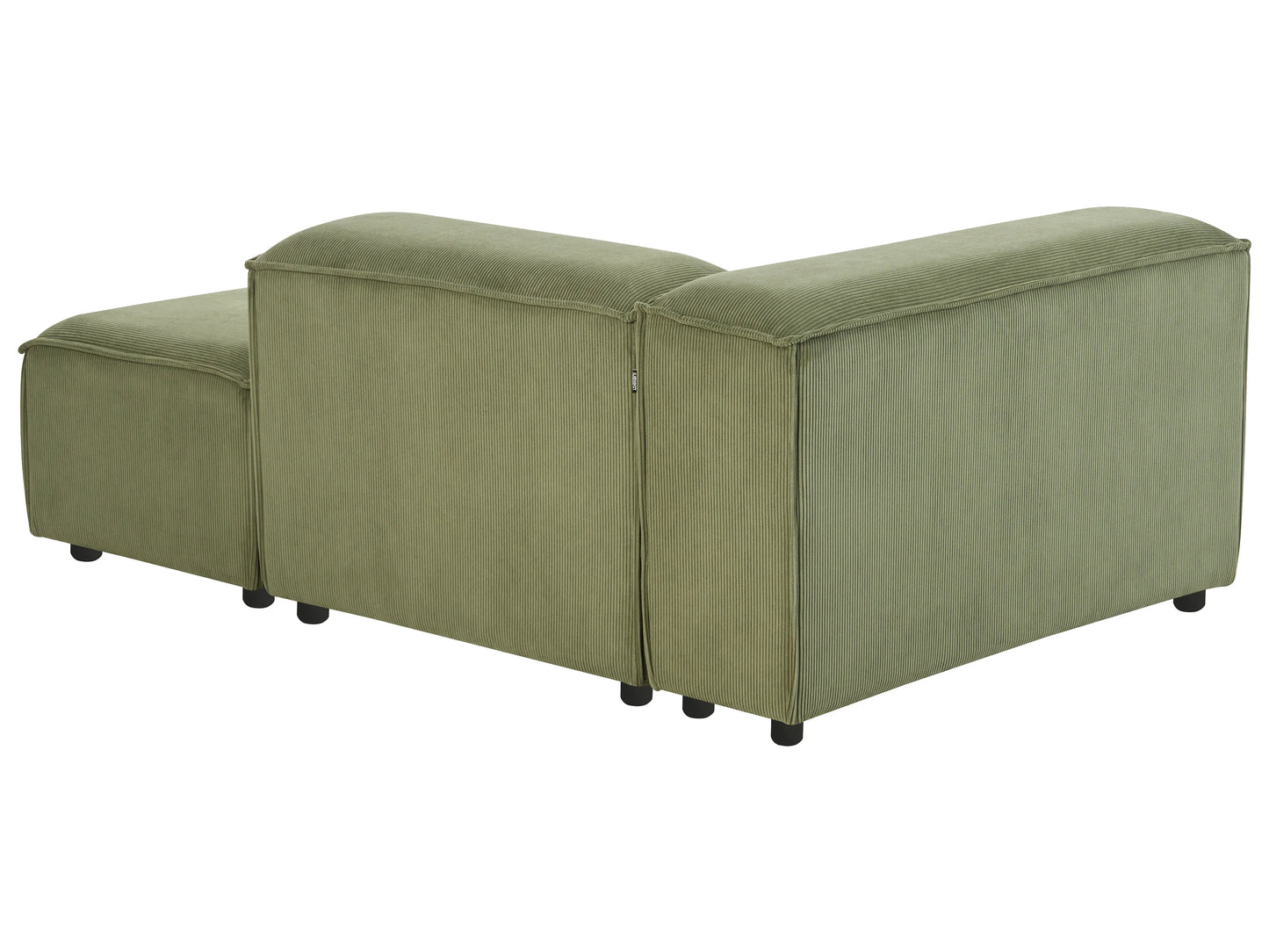  Left-Hand Chaise Lounge ARDAL Corduroy Green