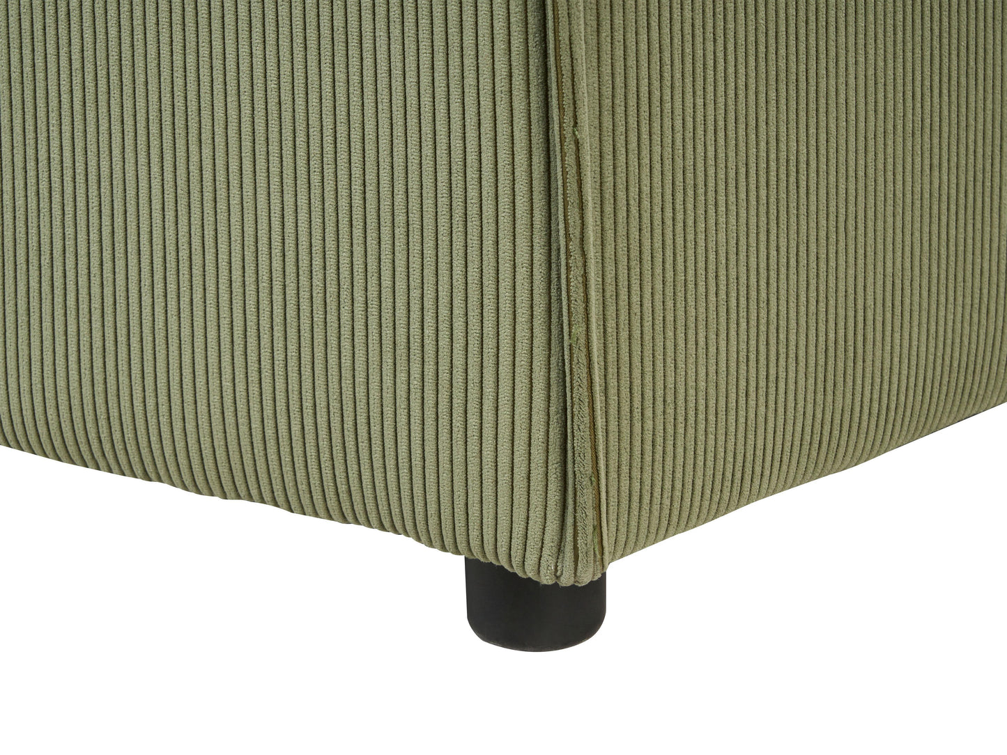  Left-Hand Chaise Lounge ARDAL Corduroy Green