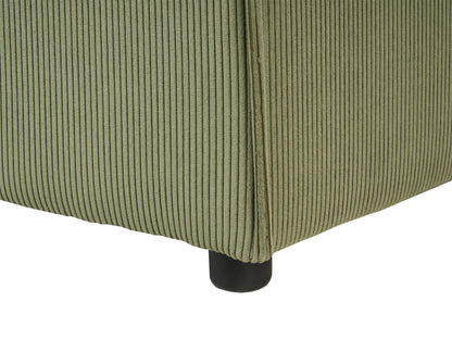  Left-Hand Chaise Lounge ARDAL Corduroy Green