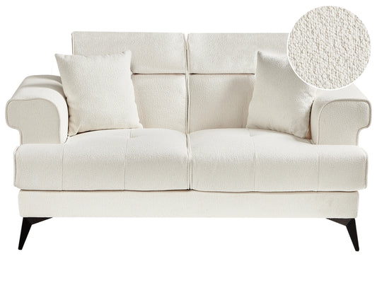  Sofa 2 Seater SKIVE Boucle White