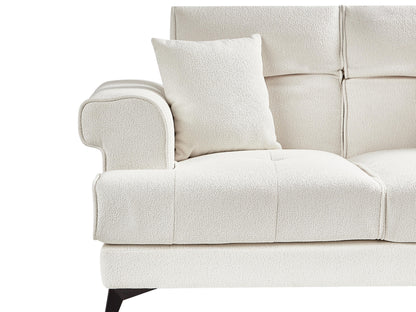  Sofa 2 Seater SKIVE Boucle White