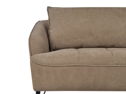 Sofa 3 Seater HOBRO Fabric Light Brown