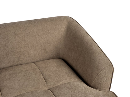  Sofa 3 Seater HOBRO Fabric Light Brown