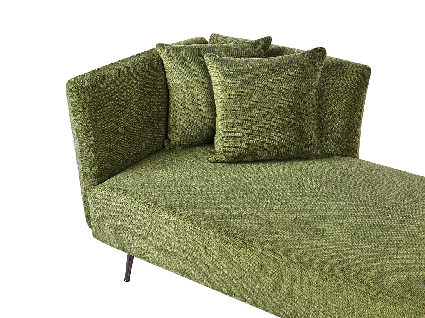 Left-Hand Chaise Lounge RIOM Fabric Green