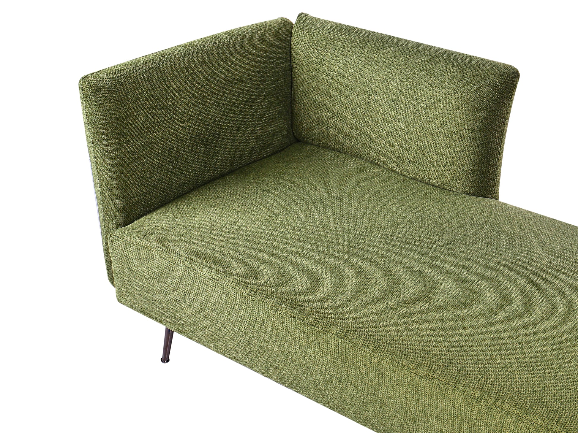  Left-Hand Chaise Lounge RIOM Fabric Green
