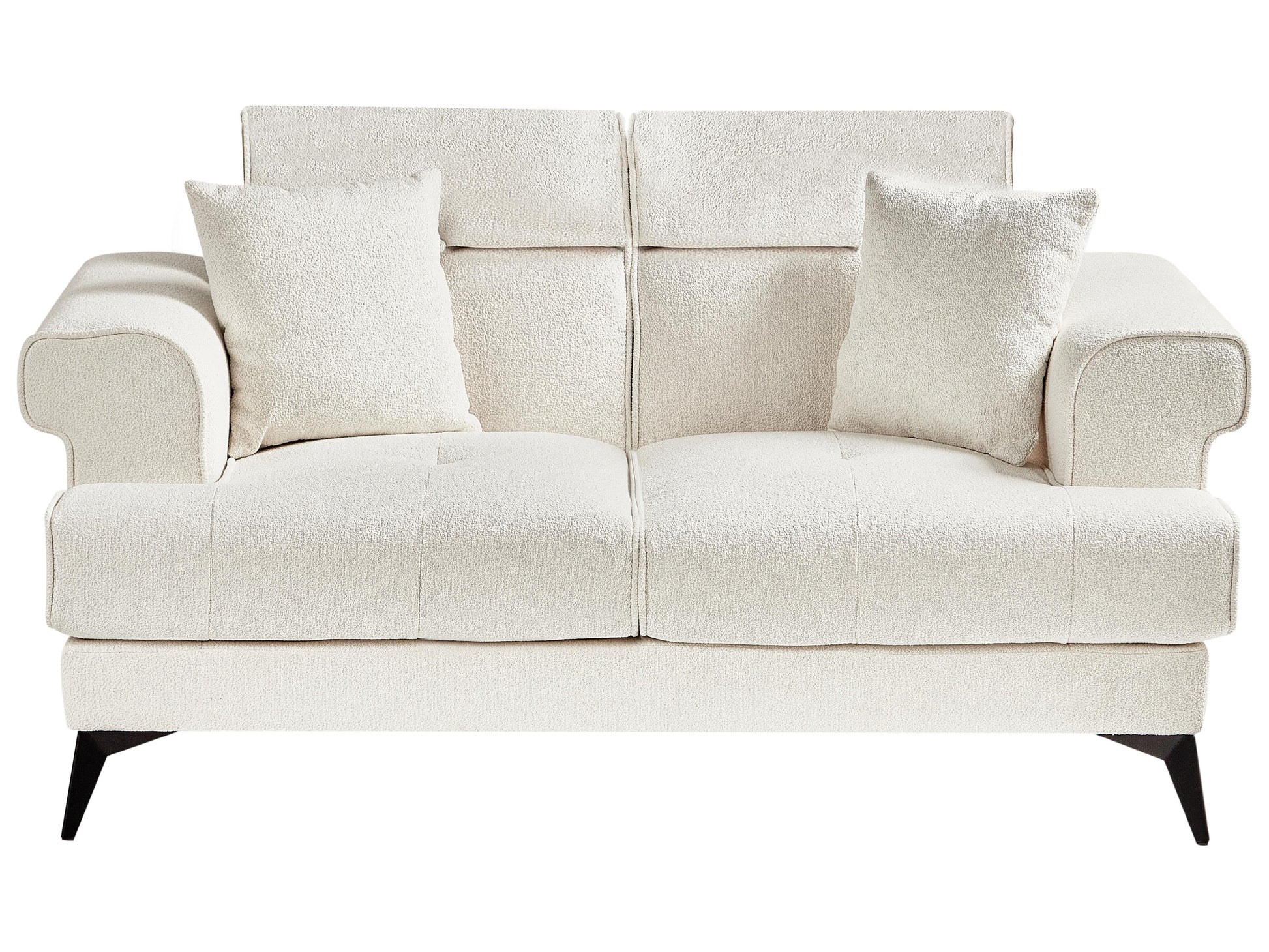  Sofa 2 Seater SKIVE Boucle White