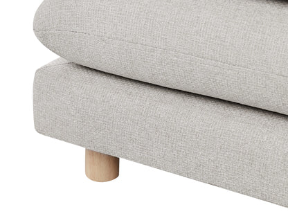  Sofa 2 Seater HEDEN Fabric Beige With Cushion