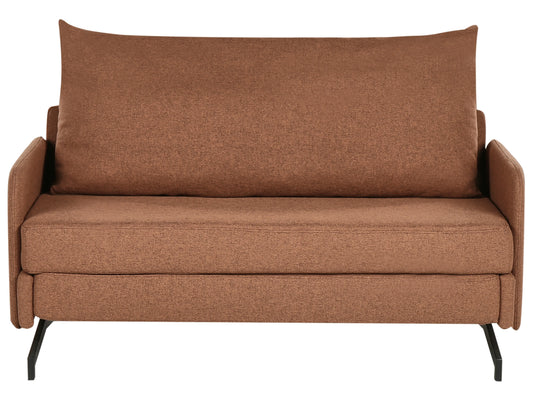  Sofa Bed 2 Seater BELFAST Fabric Golden Brown