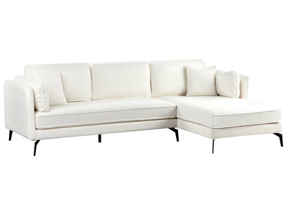  Corner Sofa 3 Seater ALTAN Boucle Off-White Left Hand