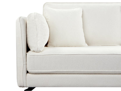  Corner Sofa 3 Seater ALTAN Boucle Off-White Left Hand