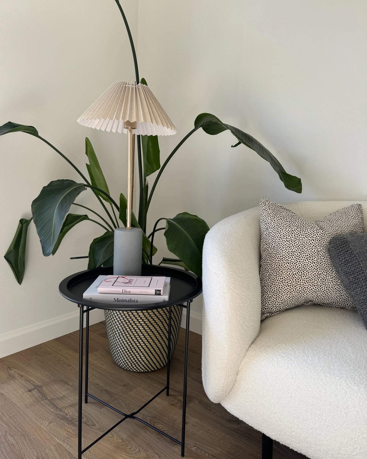  Sofa 3 Seater LOEN Boucle White