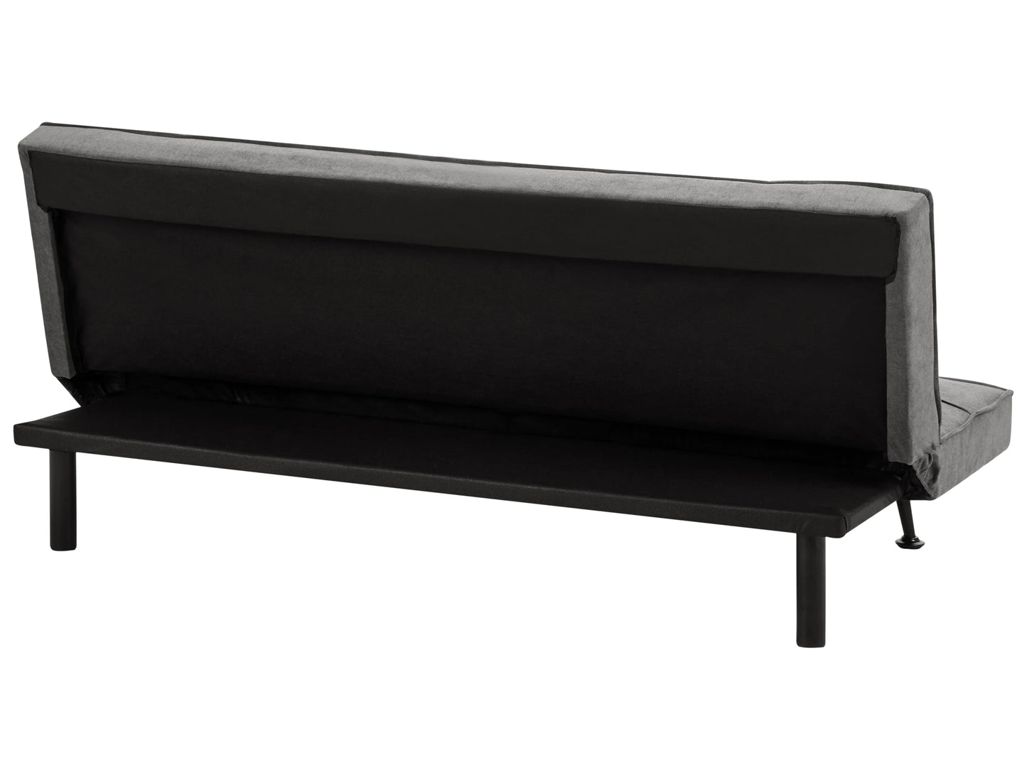  Sofa Bed 3 Seater HASLE Fabric Dark Grey