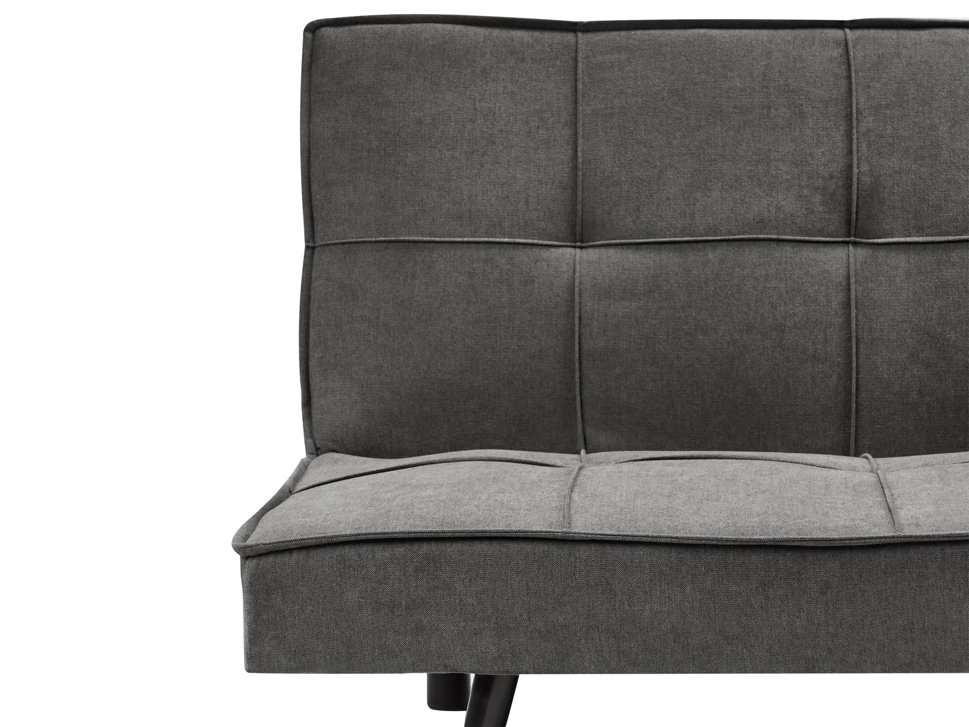  Sofa Bed 3 Seater HASLE Fabric Dark Grey