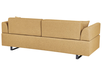  Sofa 3 Seater SOKNA Fabric Mustard With Tables