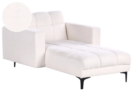  Chaise Longue ALNES Boucle White