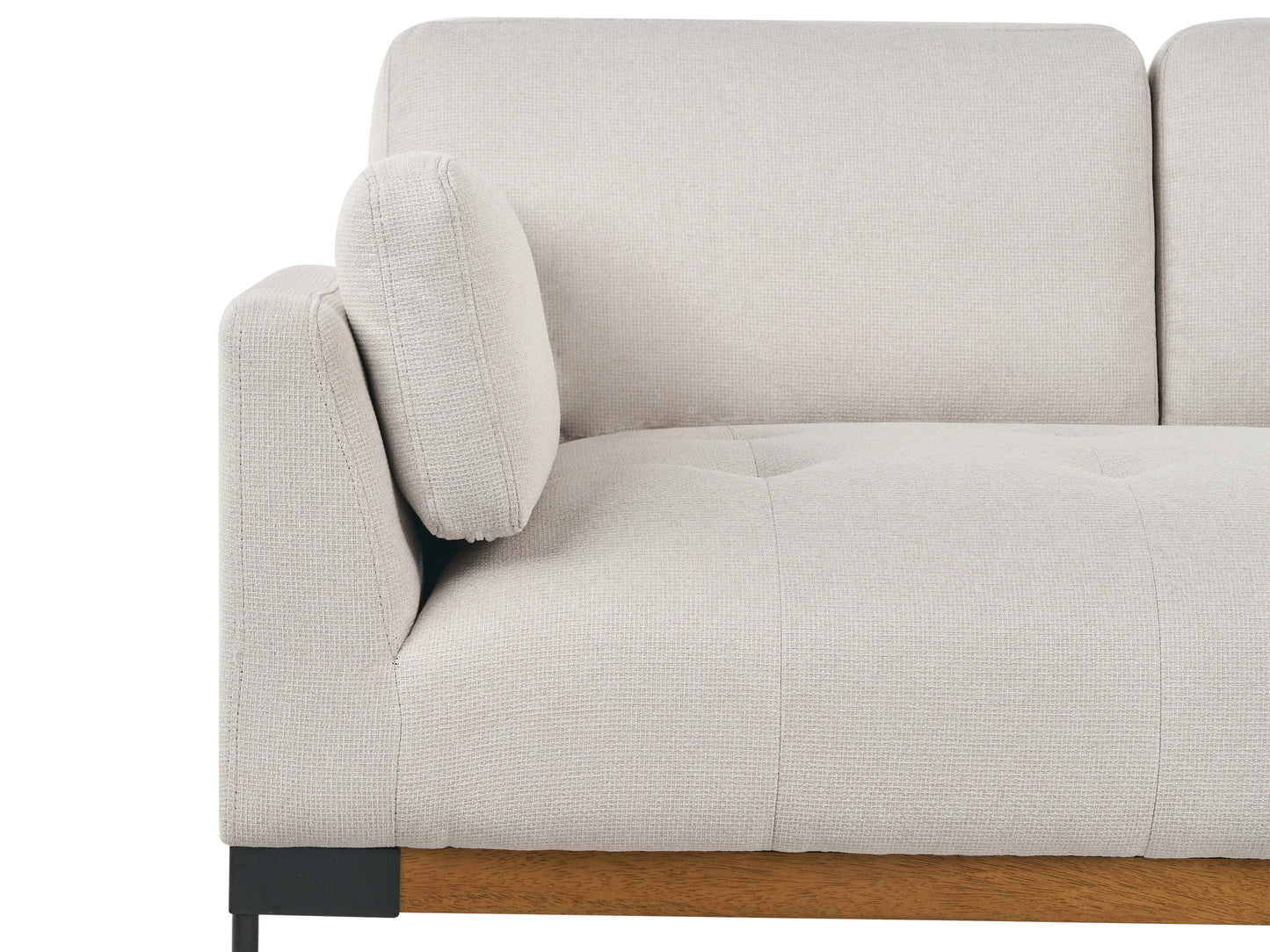  Sofa 2 Seater SKAVEN Fabric Light Beige