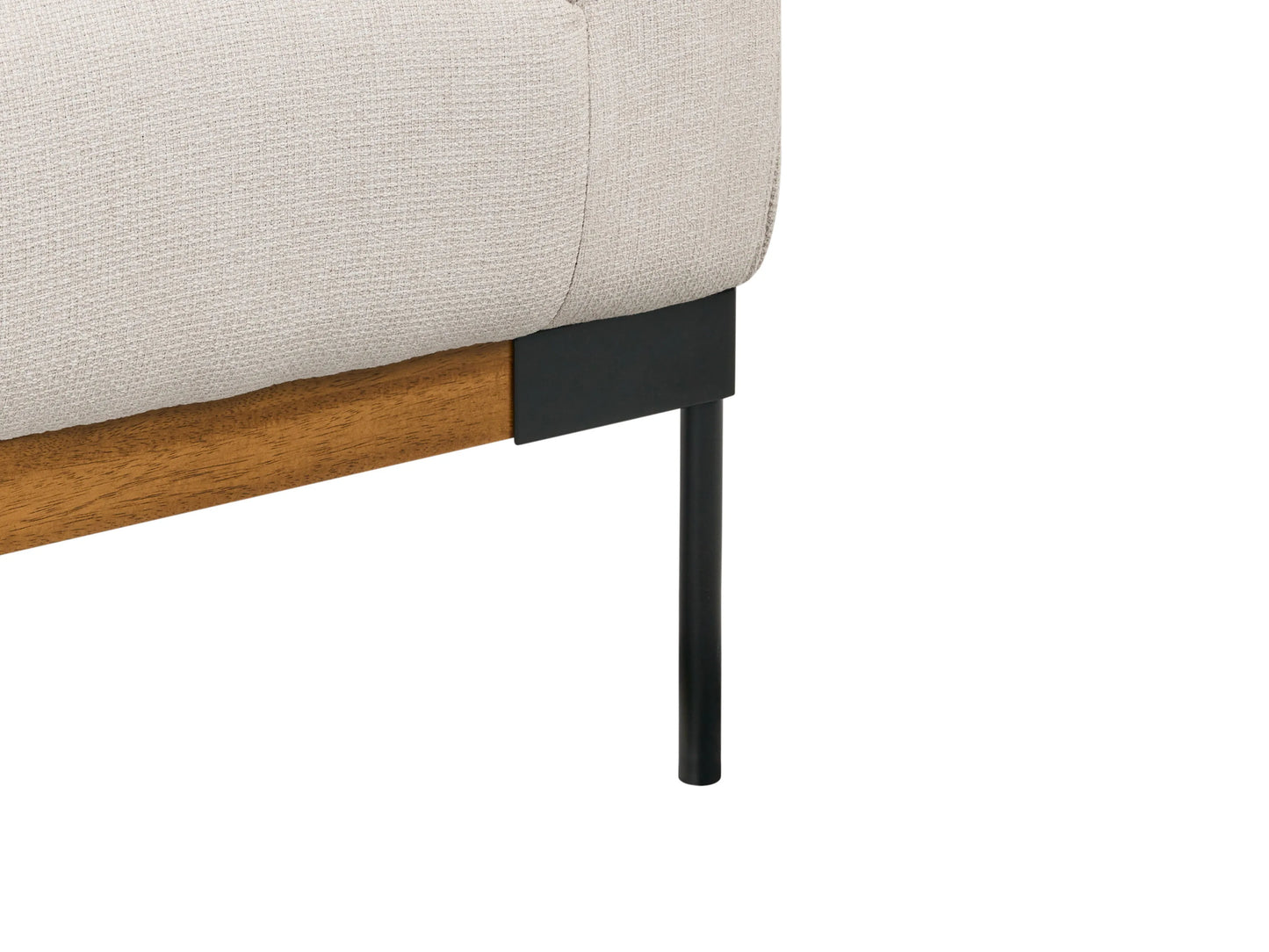  Sofa 2 Seater SKAVEN Fabric Light Beige