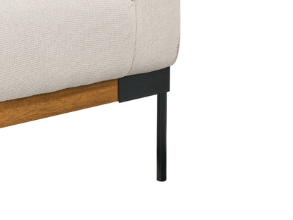  Sofa 2 Seater SKAVEN Fabric Light Beige