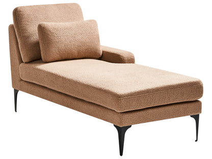  Left-Hand Chaise Lounge EWRON Boucle Sand Beige