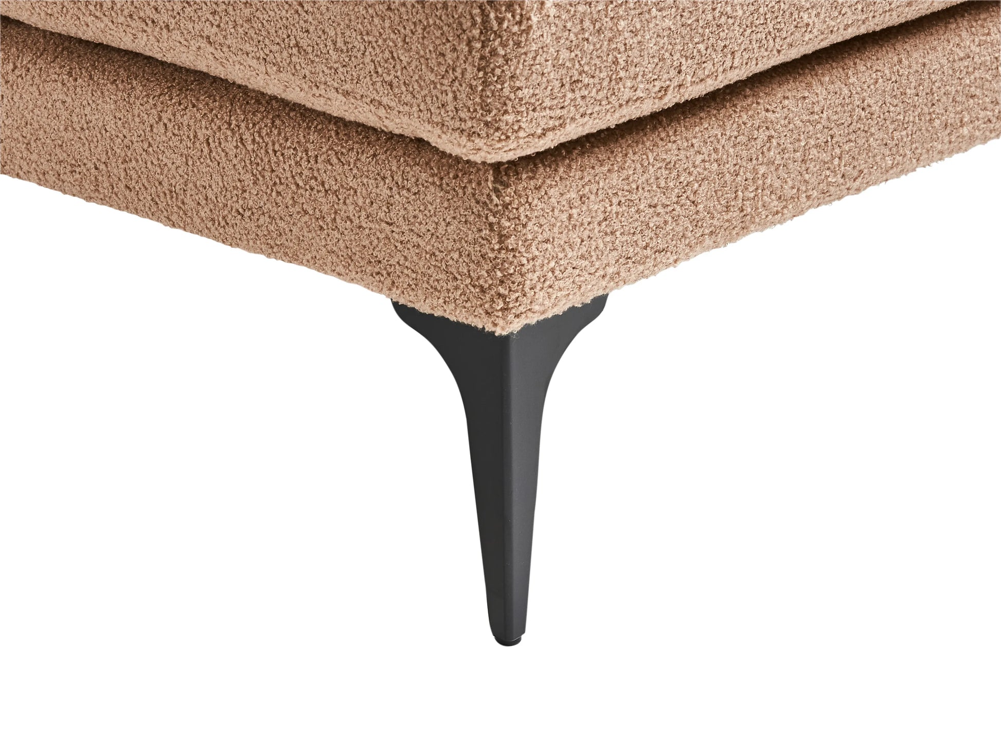  Left-Hand Chaise Lounge EWRON Boucle Sand Beige