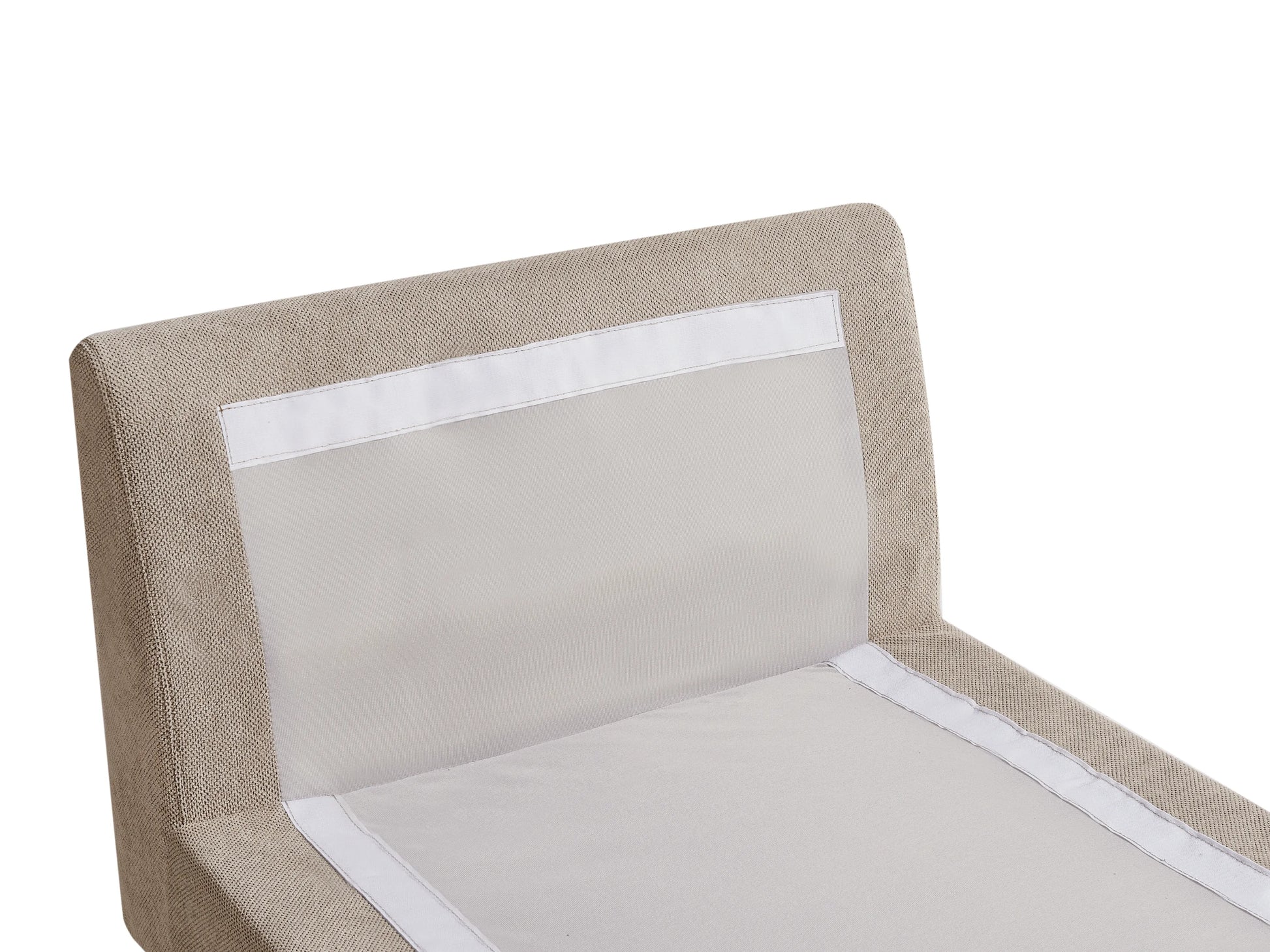  Chaise Longue VIZILLE Fabric Taupe