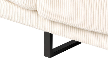  Corner Sofa 4 Seater IKAST Corduroy Beige Left Hand
