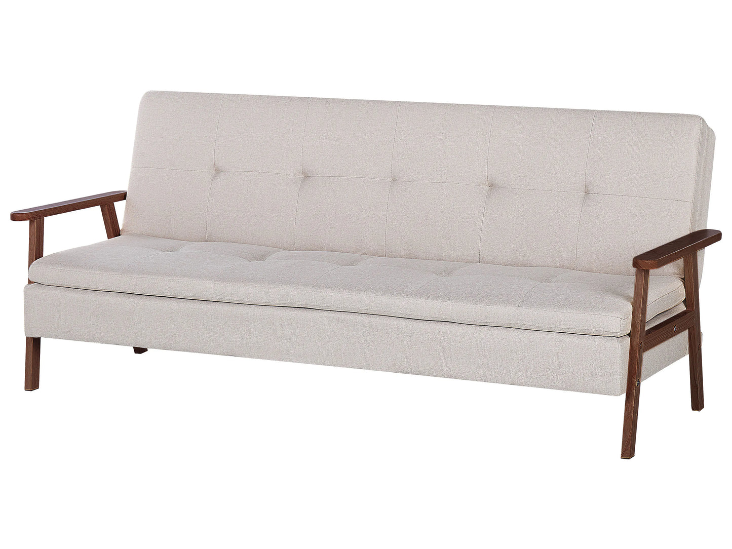  Sofa Bed 3 Seater TJORN Fabric Beige