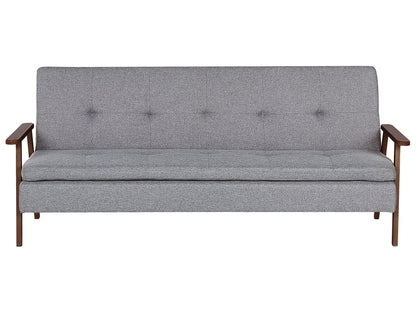  Sofa Bed 3 Seater TJORN Fabric Light Grey