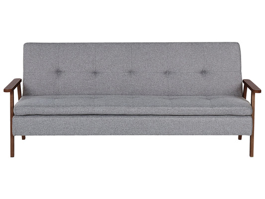  Sofa Bed 3 Seater TJORN Fabric Light Grey