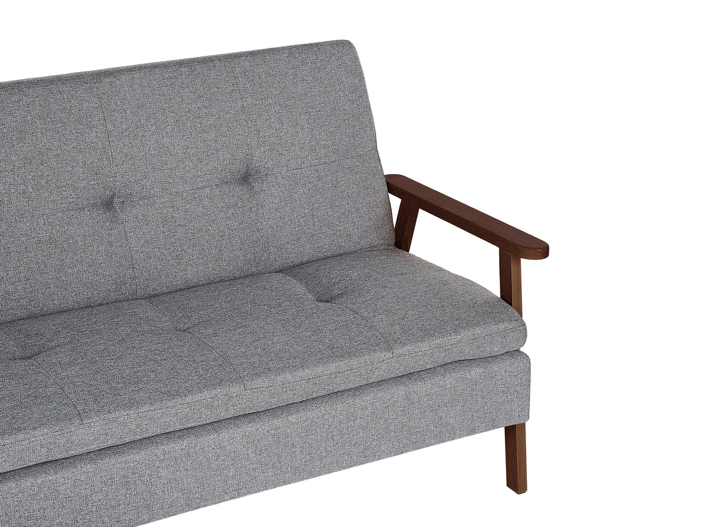  Sofa Bed 3 Seater TJORN Fabric Light Grey
