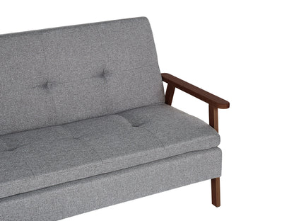  Sofa Bed 3 Seater TJORN Fabric Light Grey