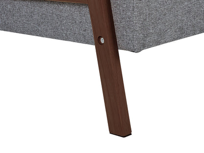  Sofa Bed 3 Seater TJORN Fabric Light Grey
