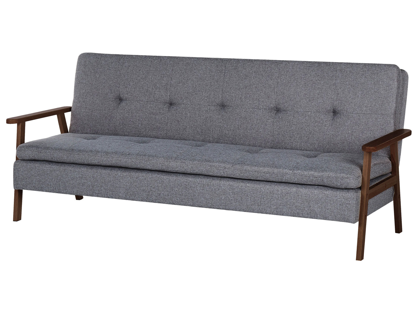  Sofa Bed 3 Seater TJORN Fabric Grey