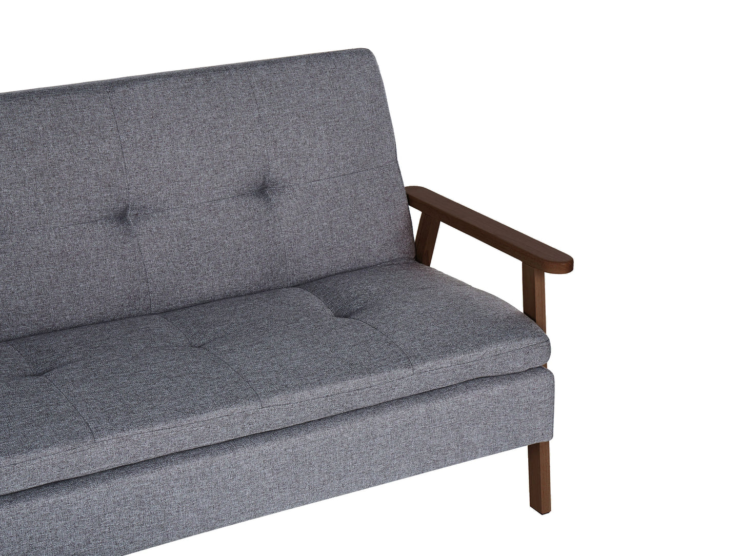  Sofa Bed 3 Seater TJORN Fabric Grey
