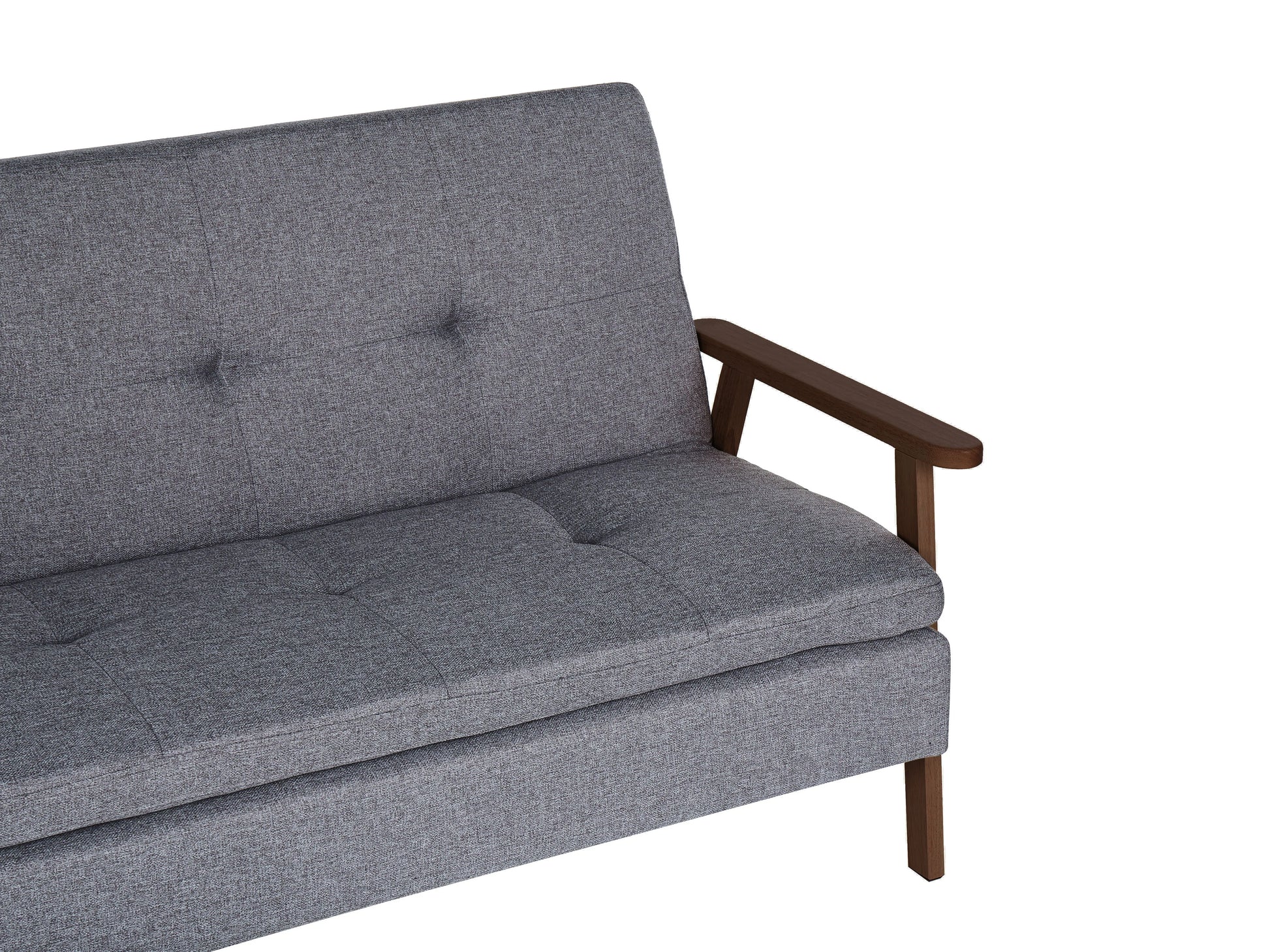  Sofa Bed 3 Seater TJORN Fabric Grey