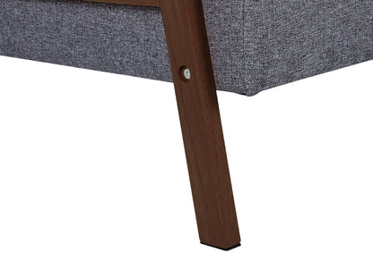 Sofa Bed 3 Seater TJORN Fabric Grey