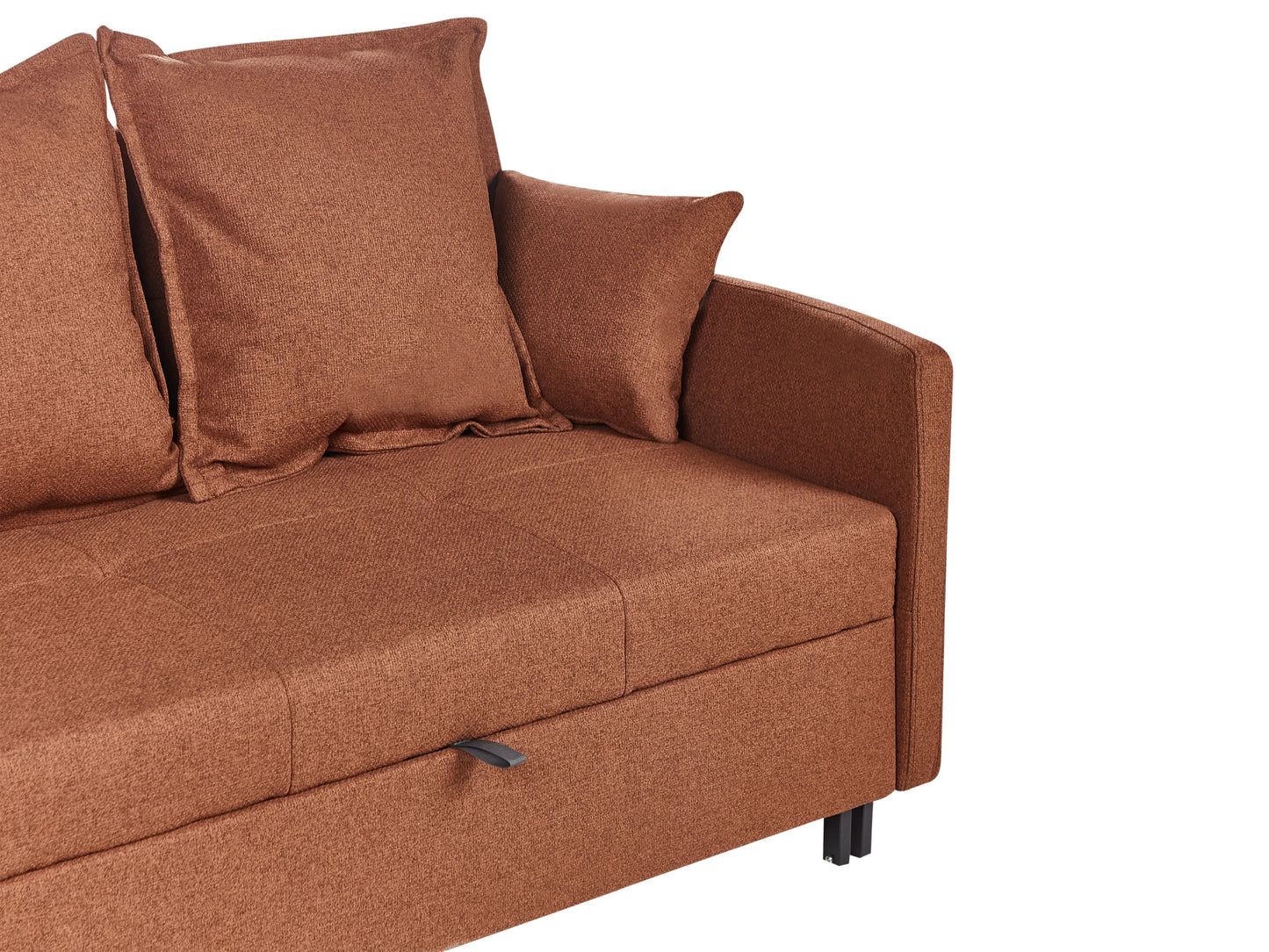  Sofa Bed 2 Seater HOVIN Fabric Golden Brown